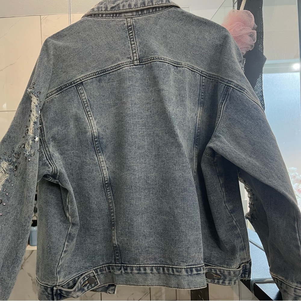 Distressed Jean Jacket - Picture 3 of 3